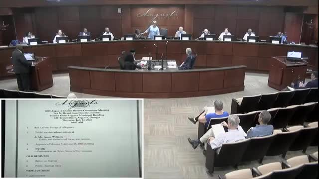 Vice chair to leave dias after appointment; committee debates decorum and meeting conduct