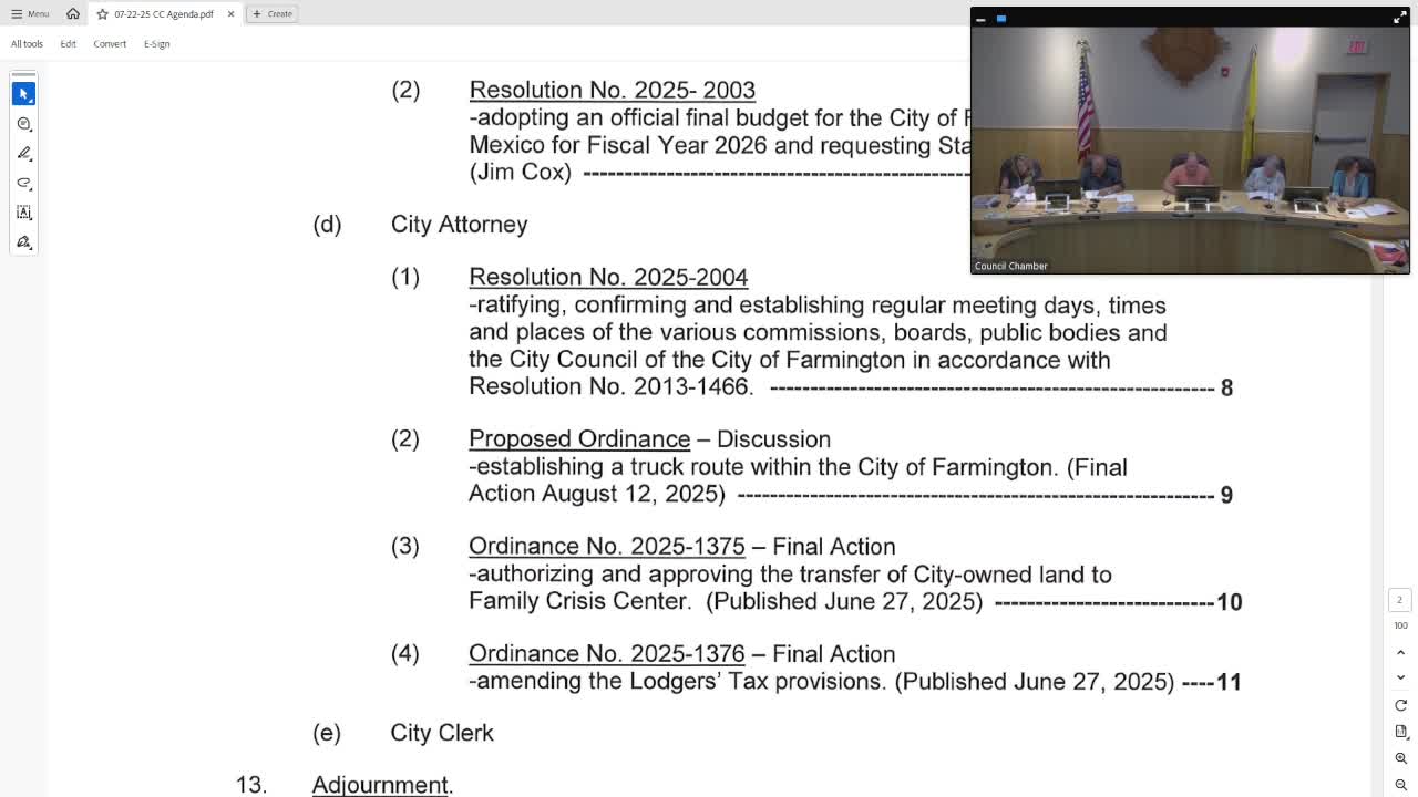 City to revisit truck-route ordinance; council sets final action for Aug. 12