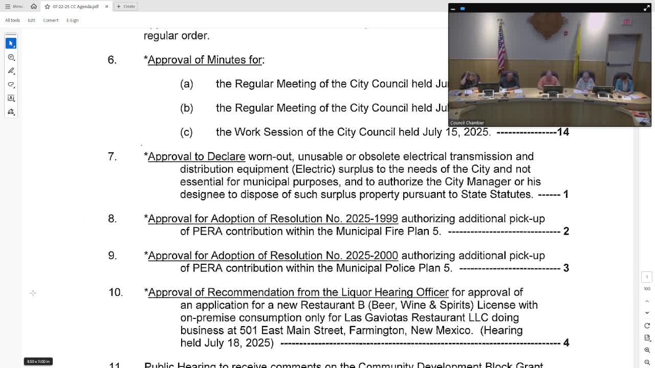 Farmington council adopts 2025 CDBG annual action plan, allocates $461,761 to projects