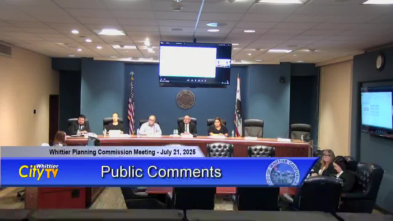 Whittier residents call for planning commissioner Richard Quirk’s removal after social-media posts; commission declines immediate action