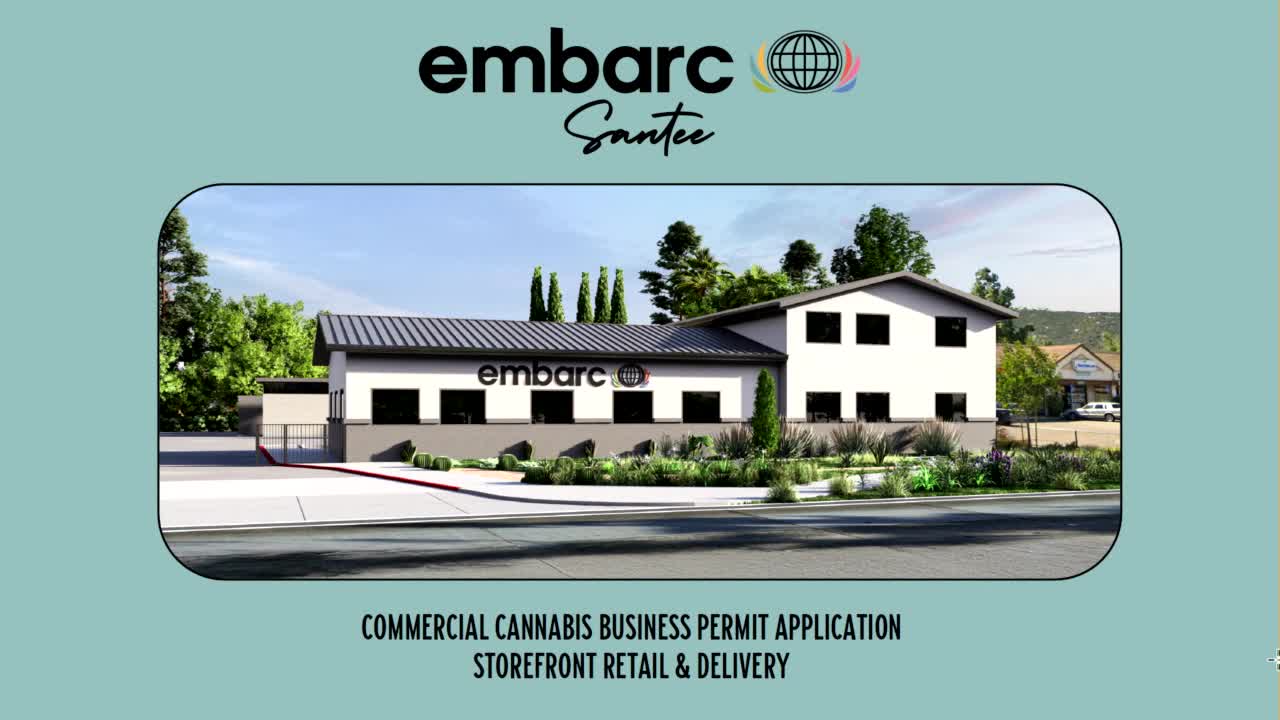 Embark tells Santee council its retail model stresses local hiring, security and a 1% community fund