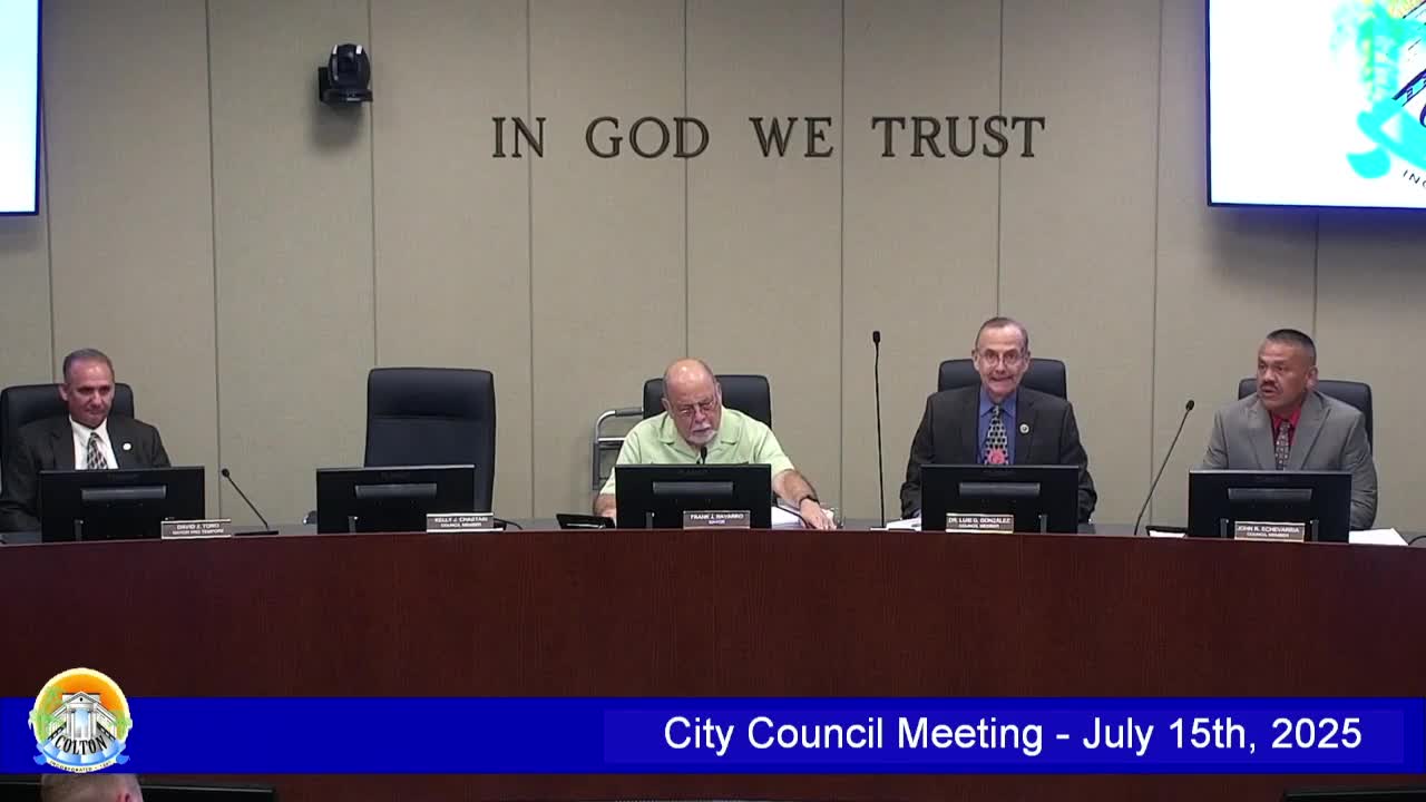 Colton council holds closed session on two lawsuits, labor talks and negotiations over two parcels