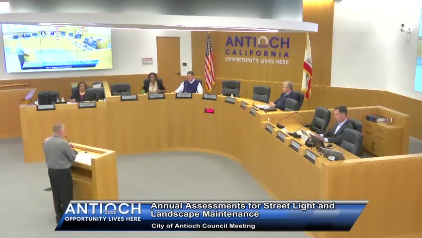 Antioch council approves $2.3 million in annual street‑light and landscaping assessments