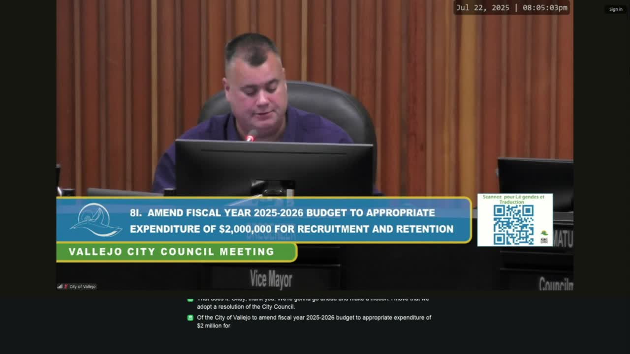 Vallejo council approves police recruitment money, street resurfacing contract and security-camera spending