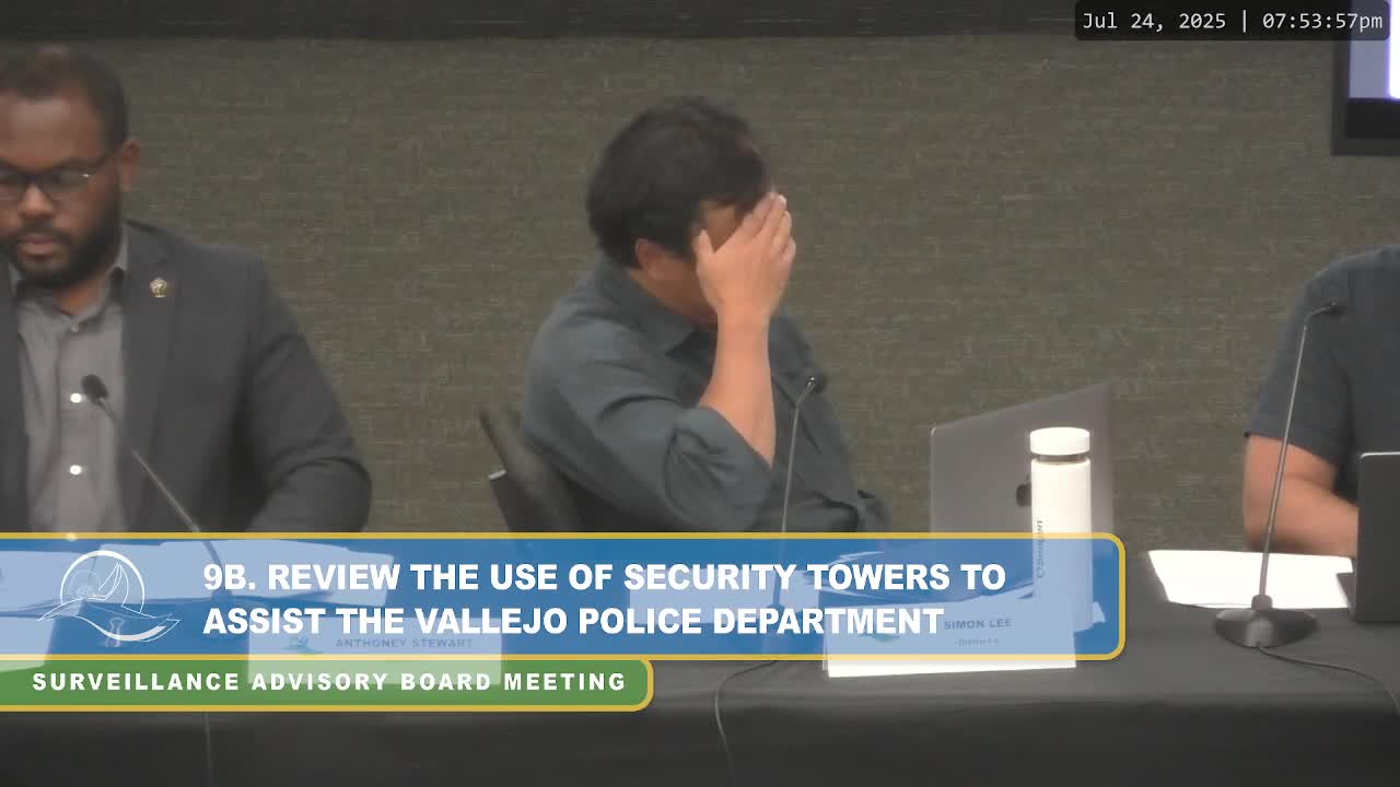 Vallejo City Council Approves Placement of Crime Surveillance Towers in Hotspot Areas