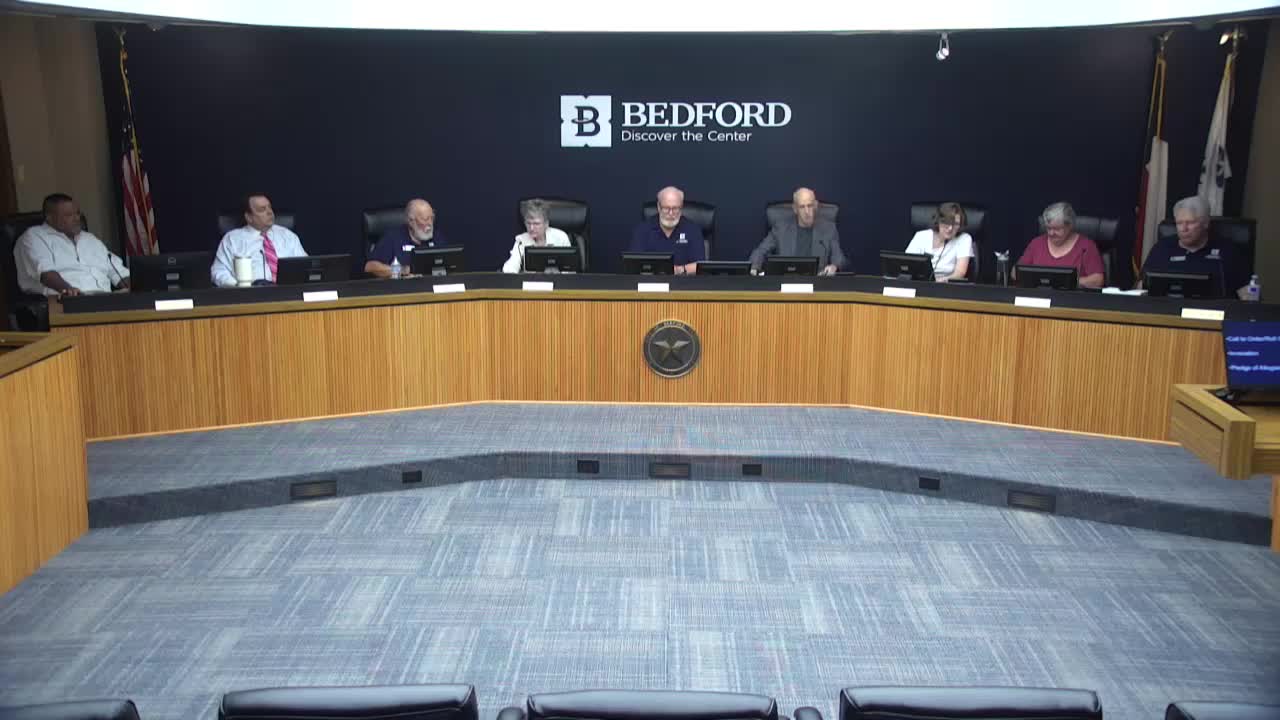 Bedford Board Approves Meeting Minutes Amid Invocation and Pledge Ceremony