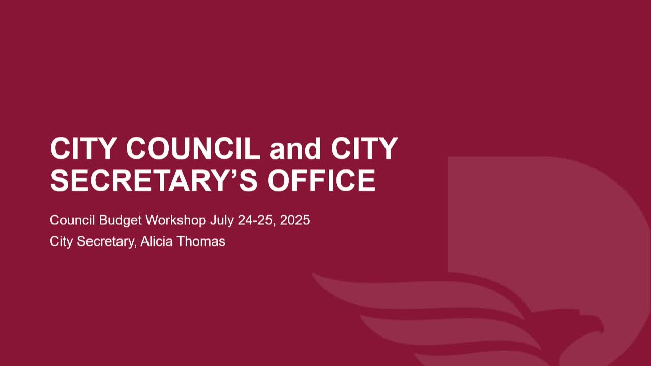 City Council Reviews Budget Changes and Services Amid Misclassification Issue