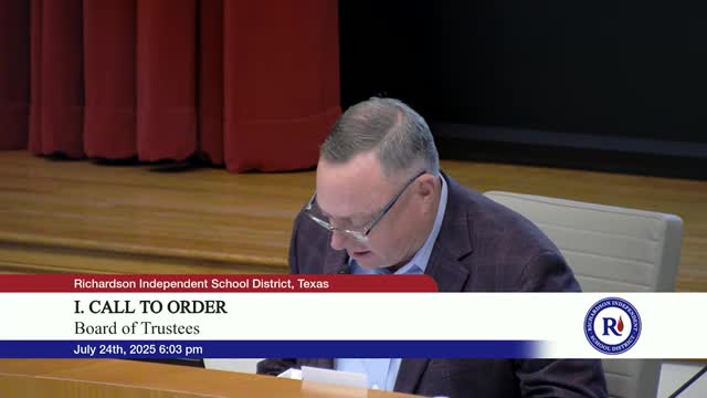 RISD Meeting Honors Flood Victims and Lake Highlands Student Gwen Naylor