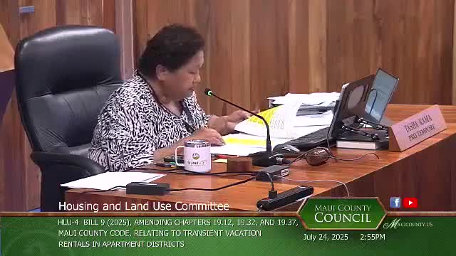 County Council Establishes Non-Conforming Use Deadline for West Maui Community Plan Area