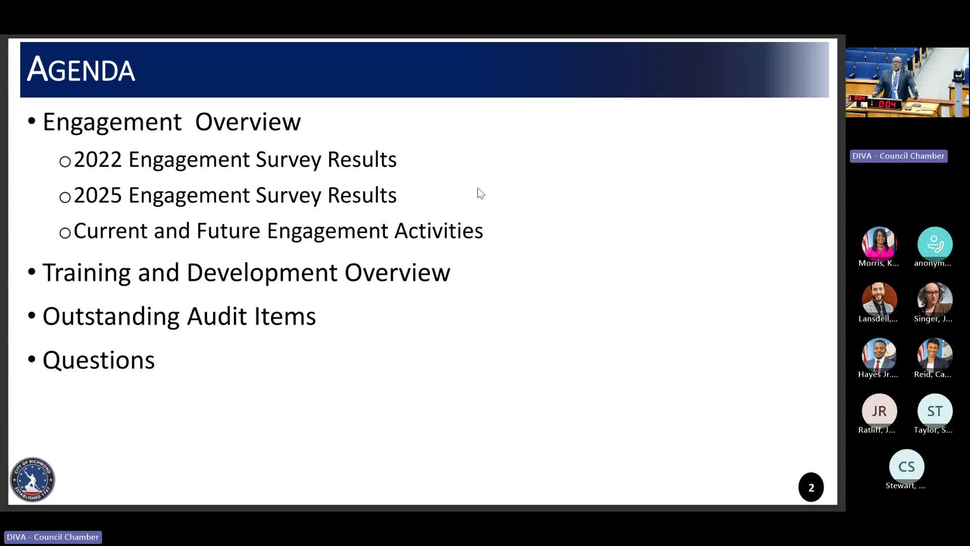 Richmond City Council reviews employee engagement and compensation strategy progress
