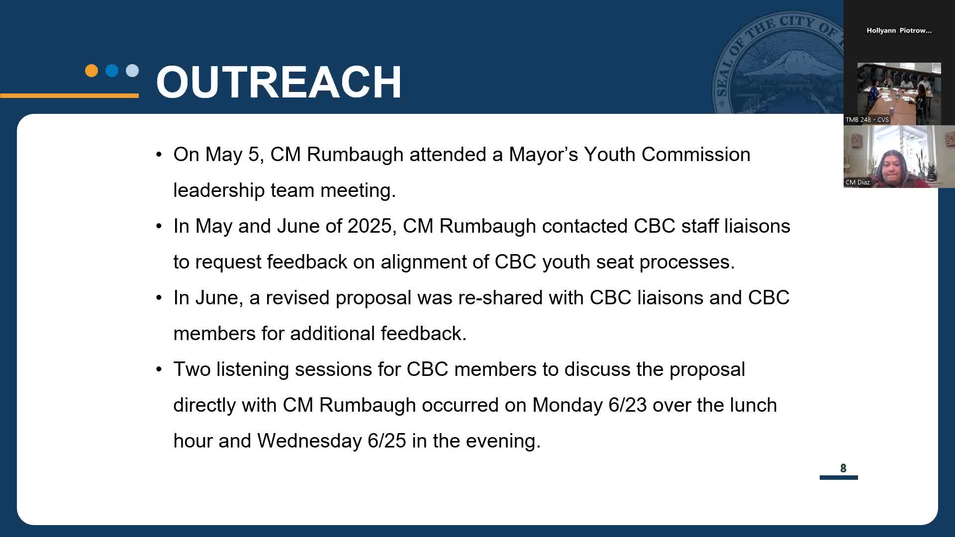 Council Member Rambaugh Advocates for Youth Representation on City Committees