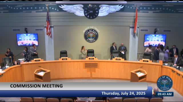 Deacon Charles Wade Leads Prayer at Miami City Council Meeting