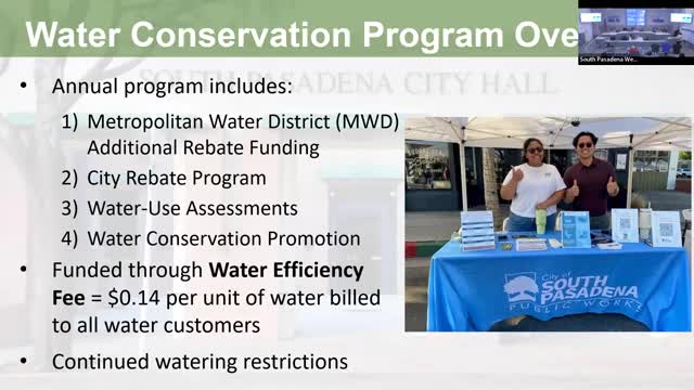 South Pasadena Implements Water Conservation Rebates and Education Initiatives