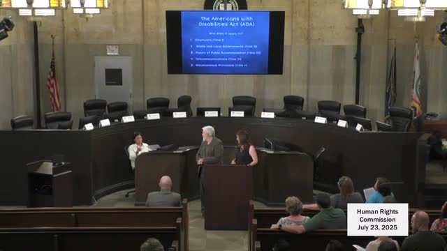 Oklahoma City Human Rights Commission hears 1-hour primer on Americans with Disabilities Act