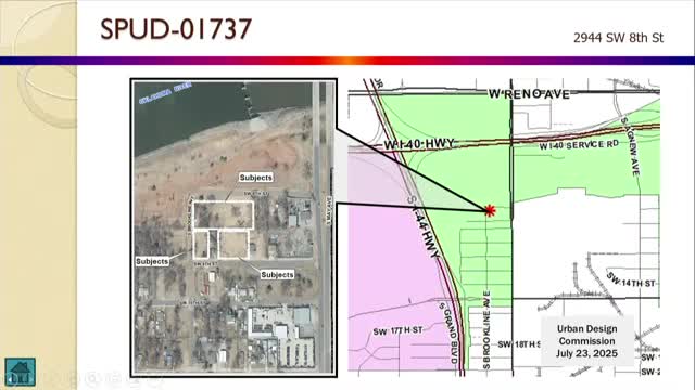 Commission recommends approval of pocket‑community SPUD at 2944 SW Eighth with fencing and COA language changes