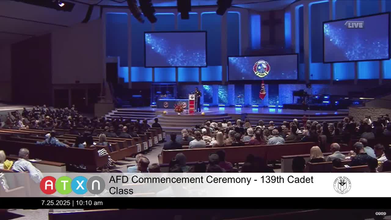 Austin Firefighters Celebrate Graduation of Cadet Class 139 and Award Winners