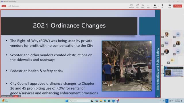 Houston City Council Enforces Ordinances Against Scooter Rentals on Public Sidewalks