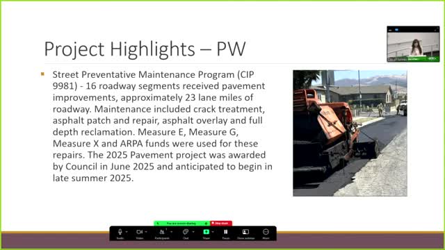 City Council Approves Street Maintenance Project for 16 Roadway Segments