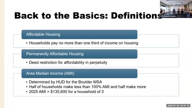 Boulder Analyzes Affordable Housing Gap and Area Median Income Discrepancies