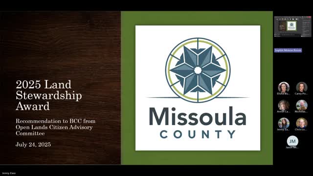 Missoula County posthumously honors Anne Dahl with 2025 Land Stewardship Award