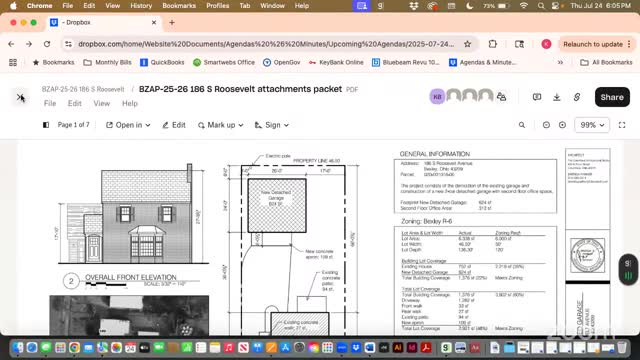 Board grants special permit for detached garage at 303 Dawson Ave, remands design back to Architectural Review Board