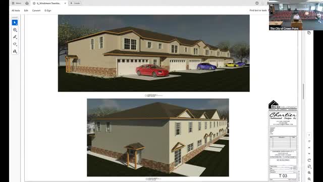 RC Development proposes new townhomes in Crown Point zoning meeting