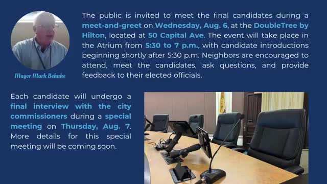 Battle Creek announces public works open house, community survey, new licensed vendors and MetroNet inspections