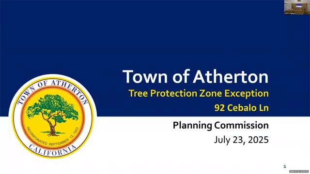 Atherton panel approves tree-protection exception to allow house and ADU at 92 Caballo Lane