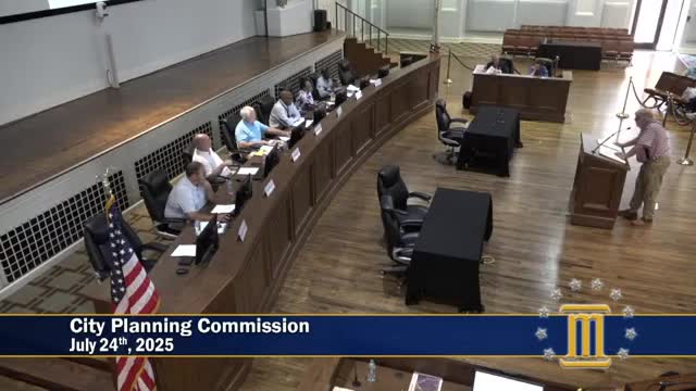 Developer seeks rezoning for 24-unit apartment project; commission delays while historic and plan-policy issues reviewed