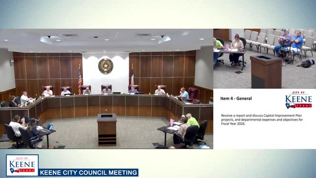 Keene council reviews FY2026 departmental objectives, flags insurance and personnel costs