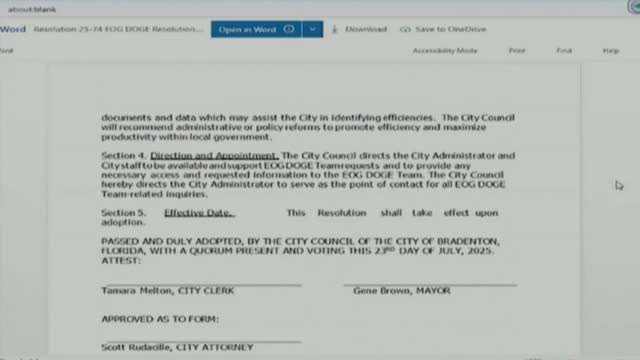 City Council Debates Efficiency Resolution Amid Home Rule Concerns