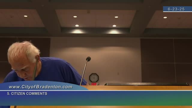 Citizens Accuse Bradenton Officials of Corruption and Mismanagement in City Council Meeting