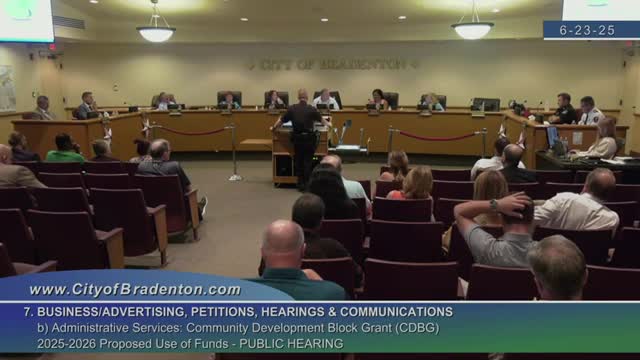Resident Voices Concerns on Code Violations at Bradenton Public Hearing