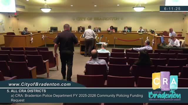 Bradenton CRA approves funding to continue police Community Policing Innovations Initiative