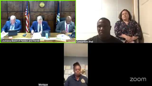 Committee on Parole grants conditional parole to Ladarius Carter; completion of in‑house substance program required