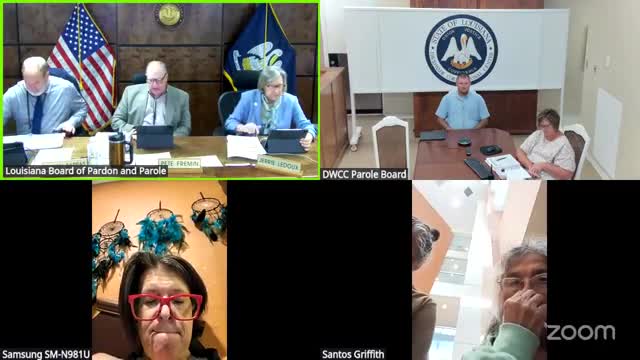 Parole granted to Jacob Griffin with residence plan condition