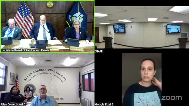 Parole granted for Myron Turner to reentry program; conditions include 18-month placement