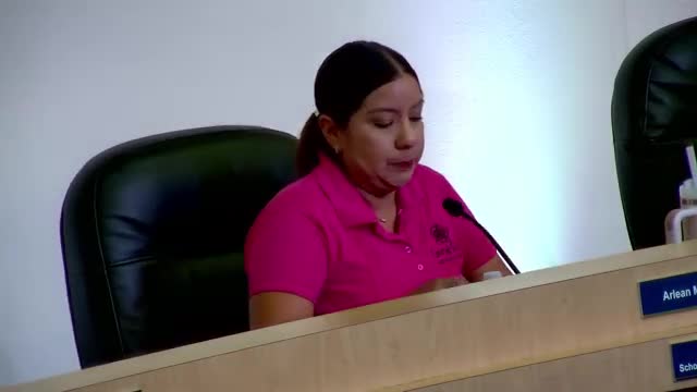 Gadsden ISD Honors Marcos Martinez and Officer Antonio Aleman During Board Meeting