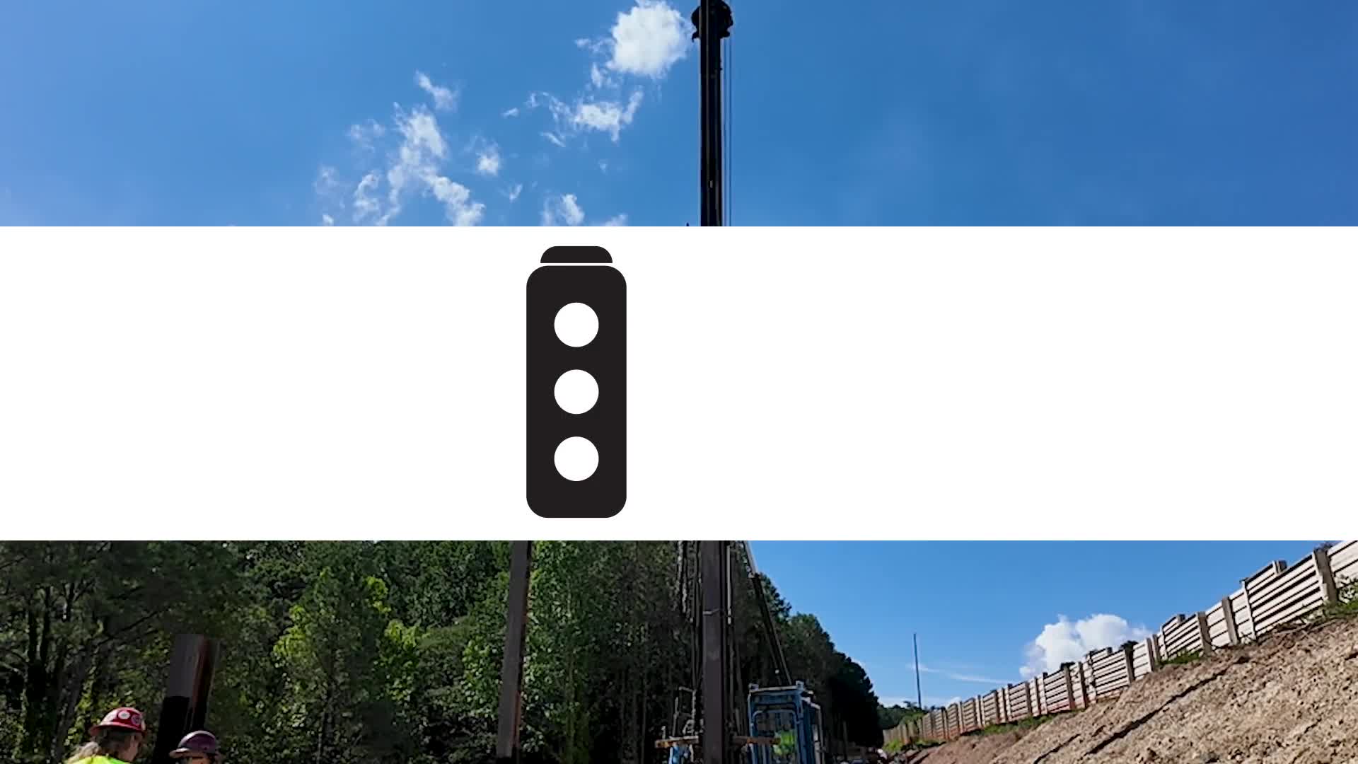 Construction of Path 400 Progresses in Sandy Springs with Pile Driving Next to Georgia 400