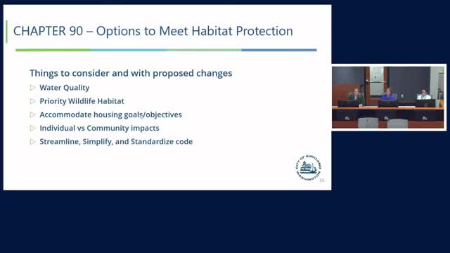 Council Discusses Stream Buffer Options to Balance Water Quality and Housing Needs