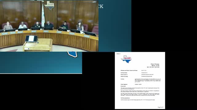 Terrell planning commission approves rezoning of 0.21-acre parcel to townhome residential