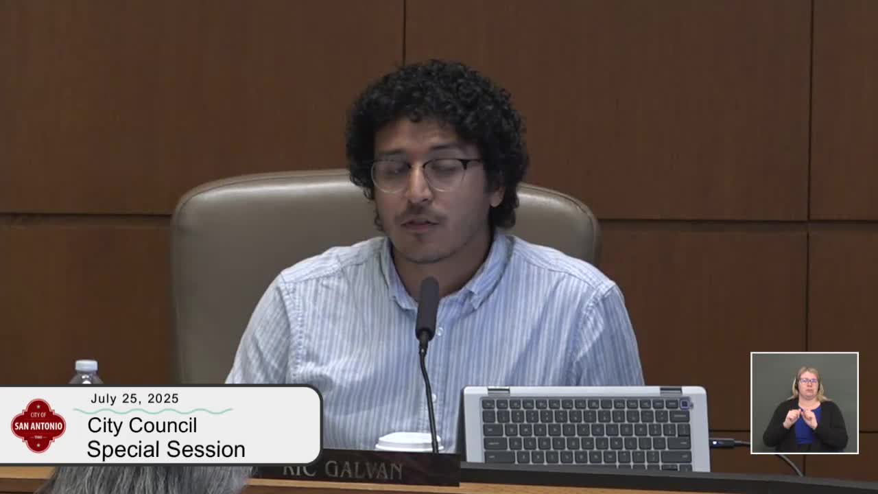 San Antonio Council Member Discusses District Sports Project and Budget Concerns