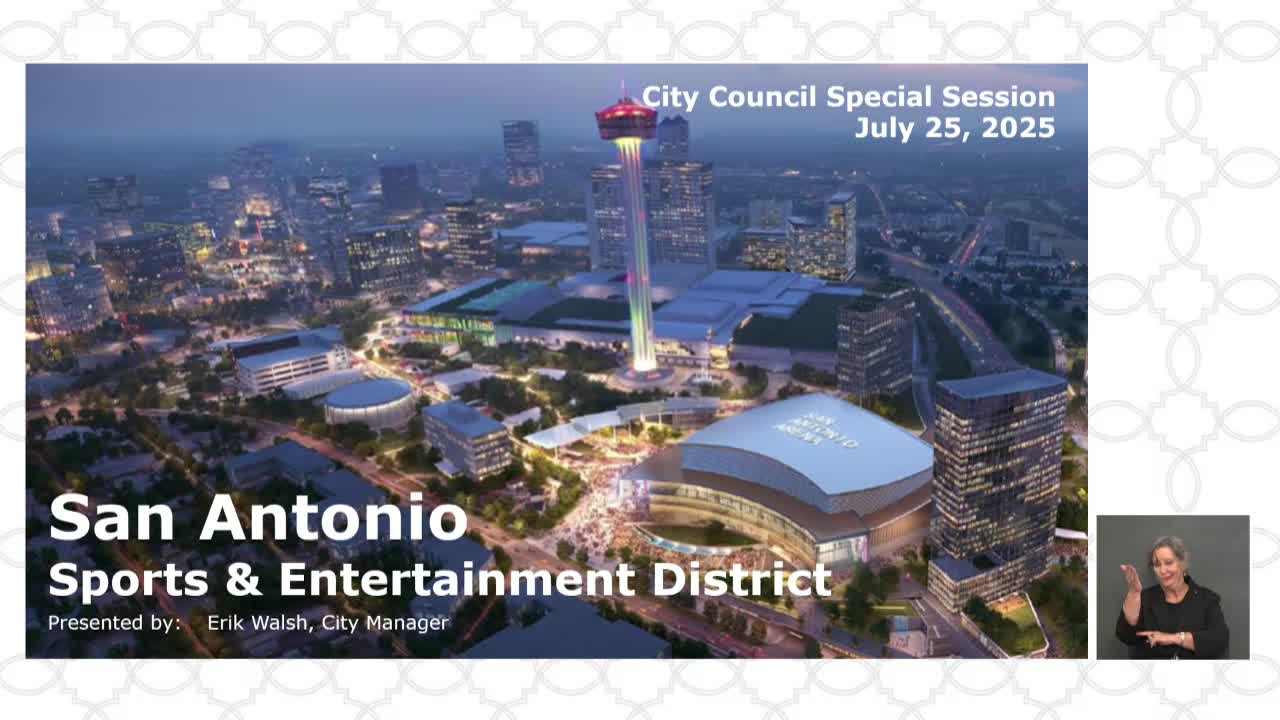Mayor Discusses Arena Financing Framework with Spurs and City Council
