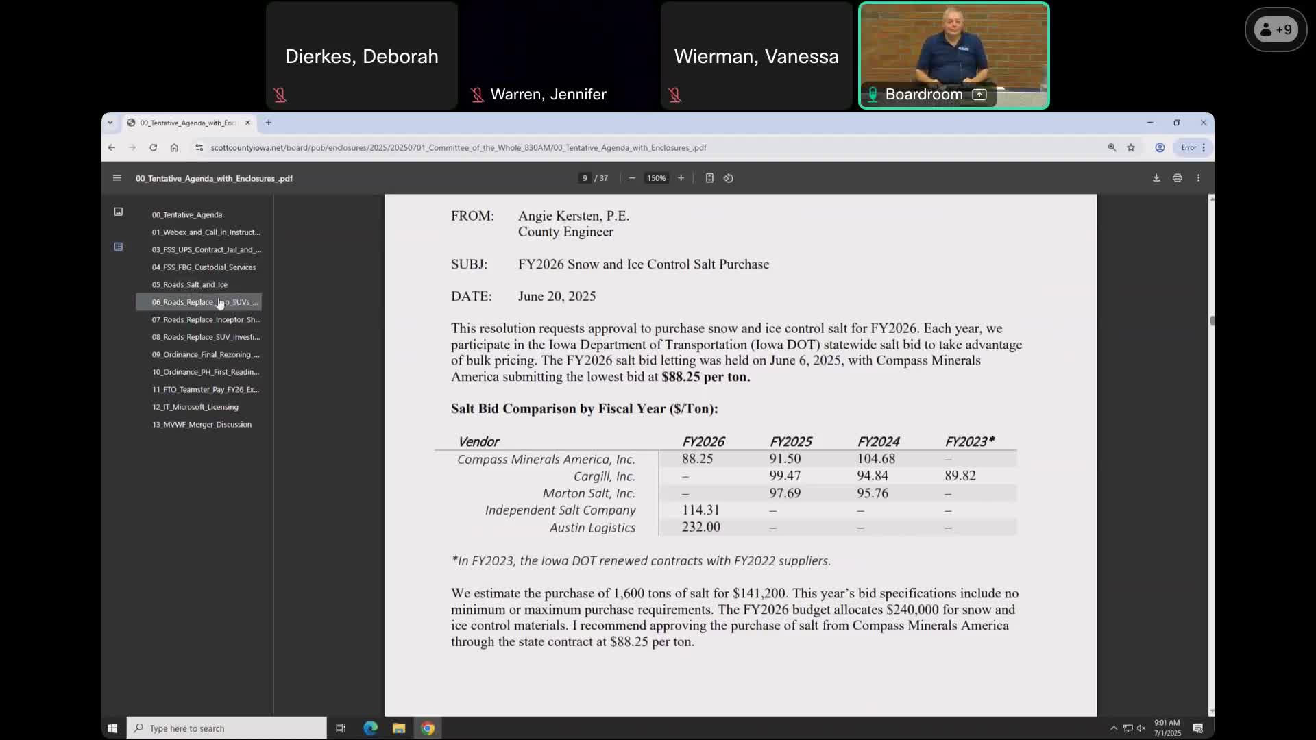 Scott County staff seek multiple fleet replacements; prisoner-transport plan delayed to reduce near-term cost