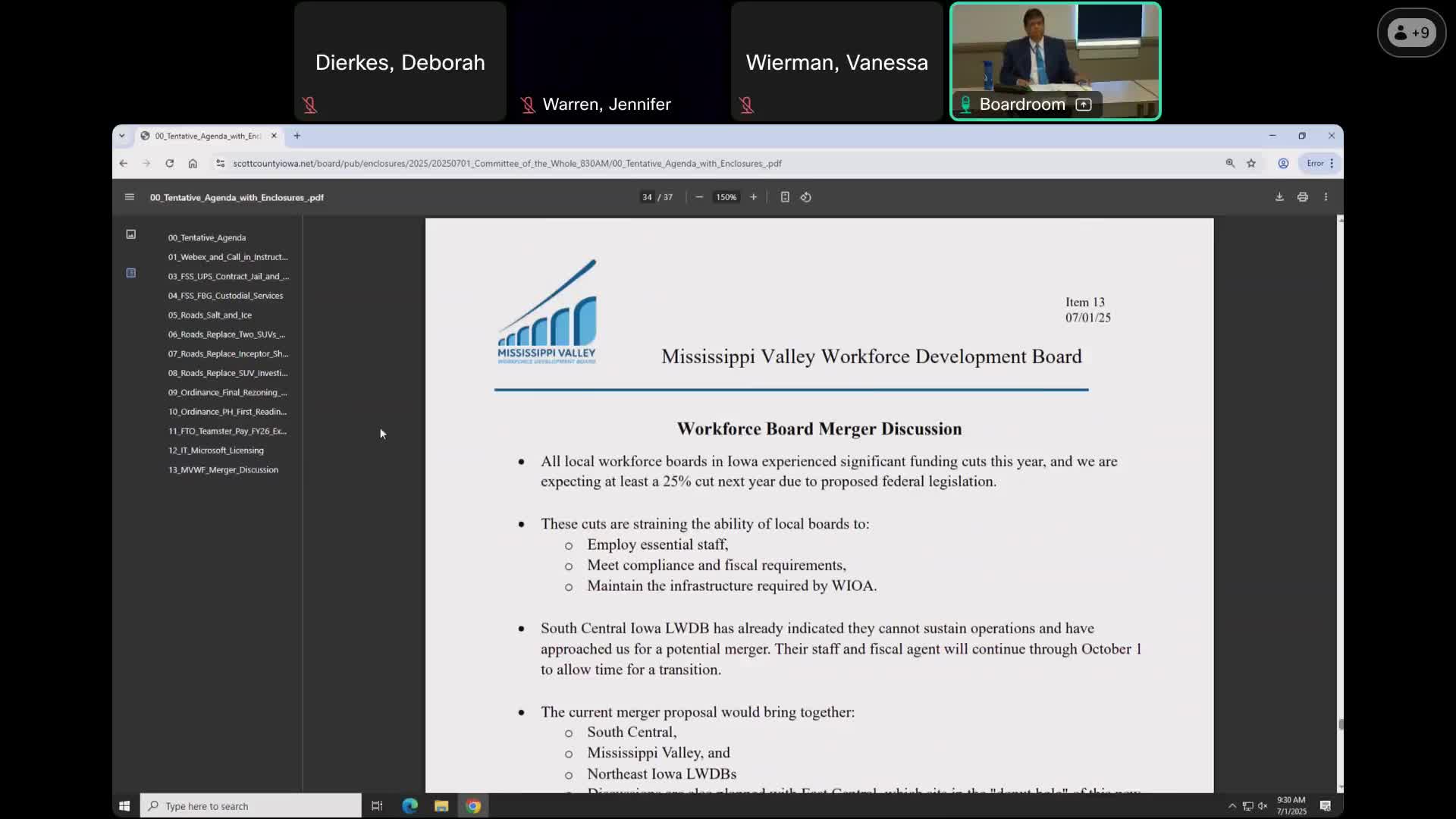 Mississippi Valley Workforce board seeks Scott County’s OK to pursue merger amid federal funding cuts
