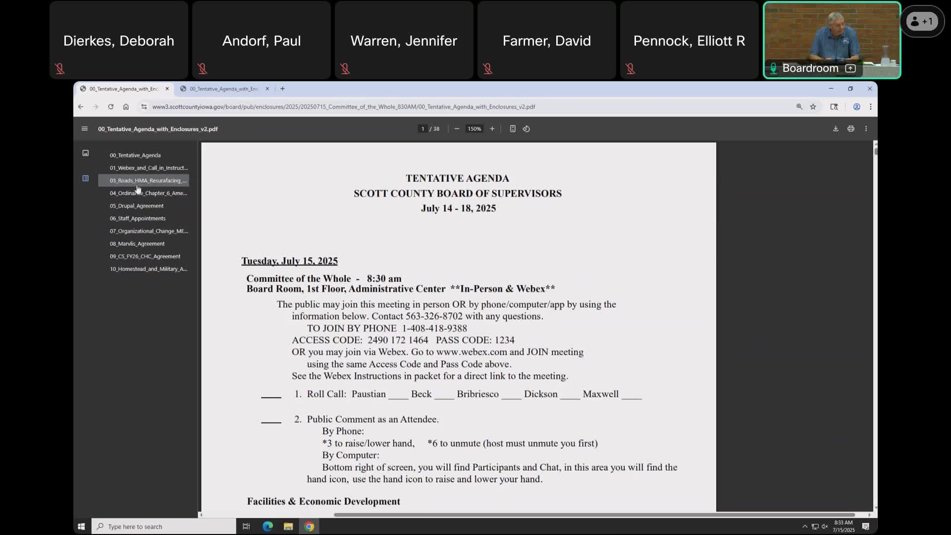 Scott County staff set combined letting date for two hot‑mix resurfacing projects