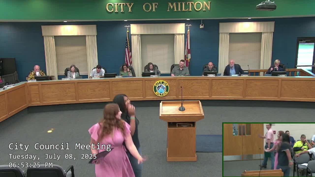 Milton council hears rezoning request for 25-acre RV campground behind 6593 Caroline Street