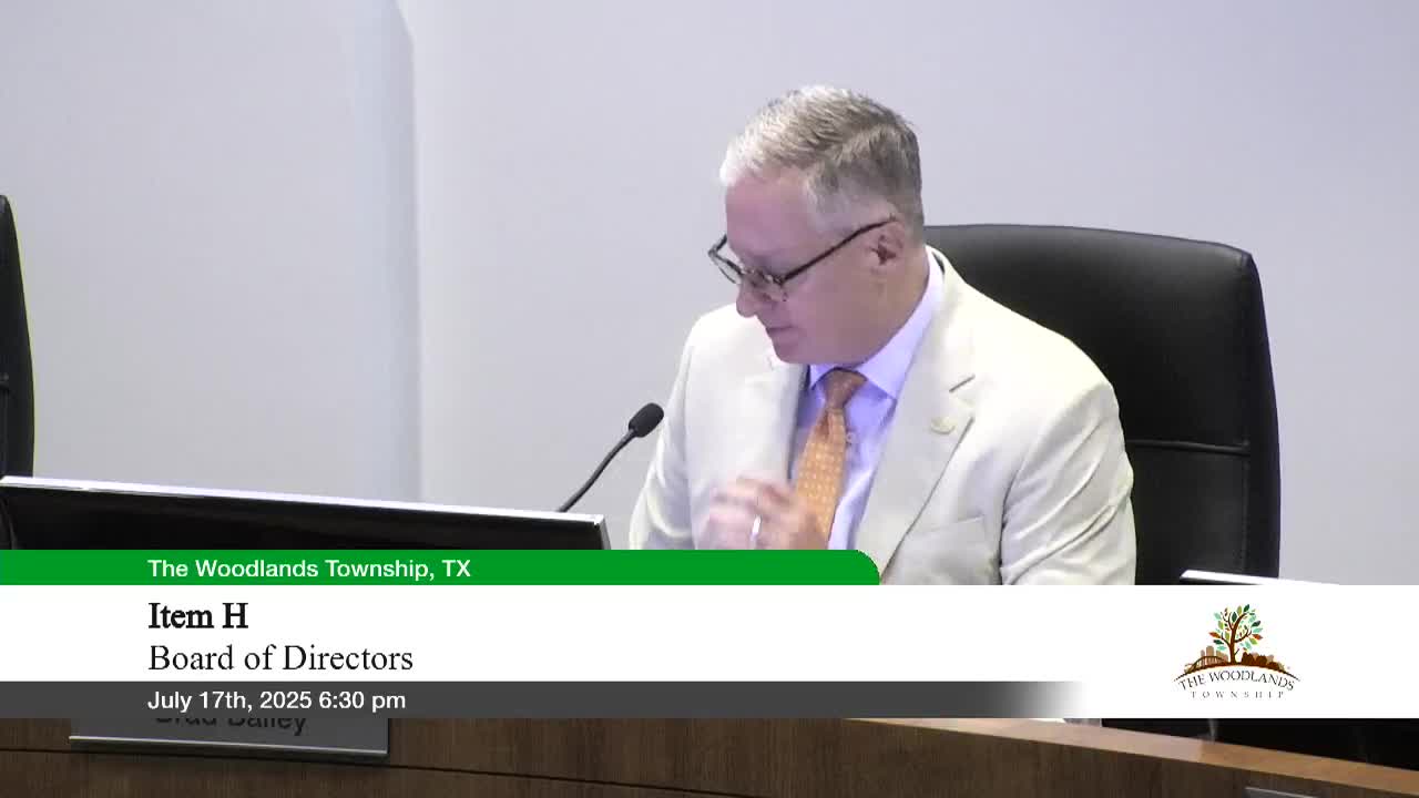 Township approves advance funding agreement with TxDOT for Alden Bridge Sports Park signal arm