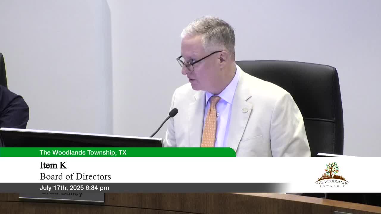 Township tax assessor projects full debt‑service collection for 2025–26