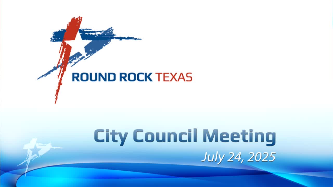 Round Rock City Council Meeting Opens with Pledge and Citizen Communication